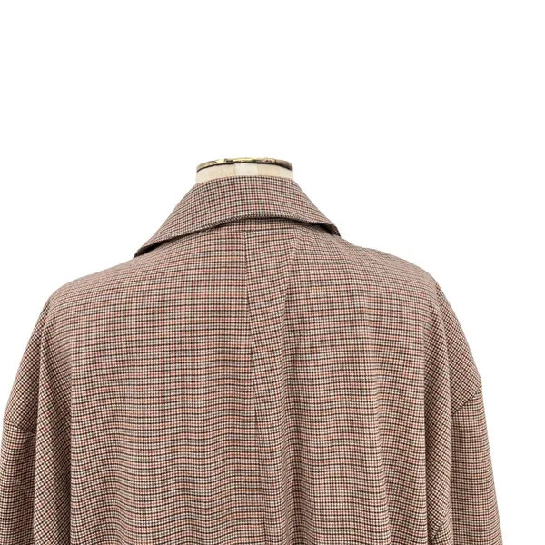 Free People Reggie Oversized Blazer Plaid Houndstooth Ginger‎ Combo Size XL - Image 10