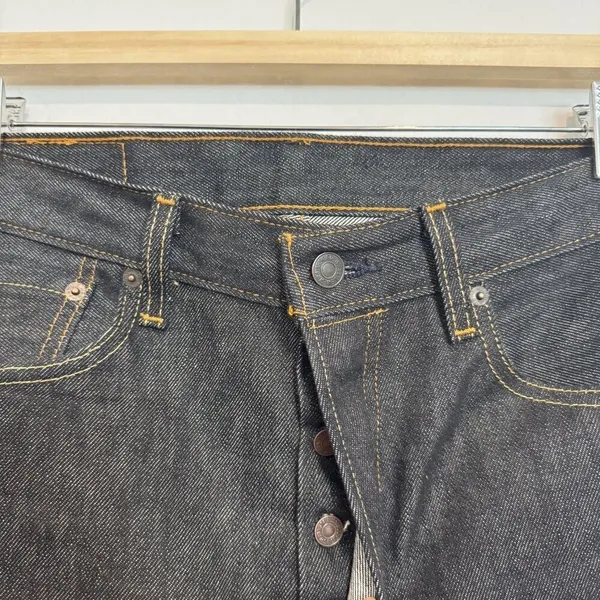 Levis 501 Cutoff Bermuda Shorts 31 Tom Boy 100% Cotton DIY Boho Casual Jorts Raw - Image 3
