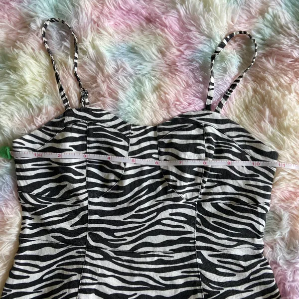 Zebra Print Sleeveless Dress - Image 6