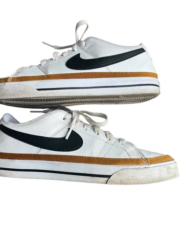 Nike - Court Legacy Next Nature Women’s Sneakers White Black Desert Ochre Sz 8 - Image 6