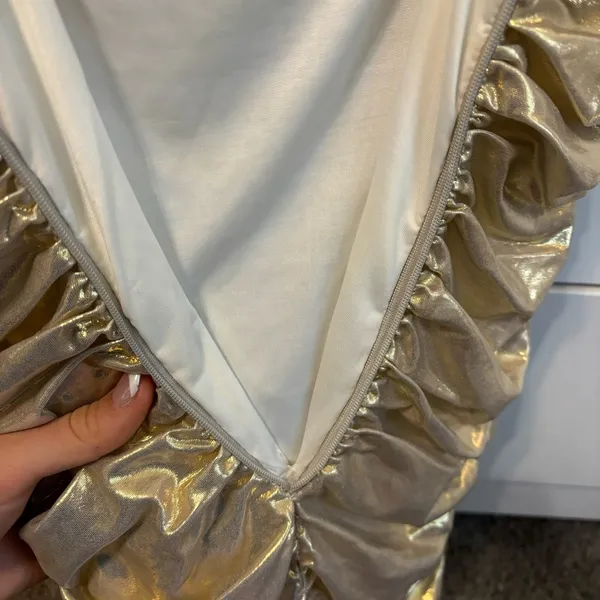 Meshki Gold Metallic Dress *flawed* - Image 5