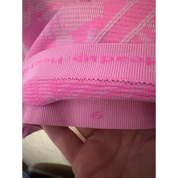 Lululemon Swiftly Tech LS 2.0 Women Pink Camo Jacquard Running Shirt Size 6 - Image 3