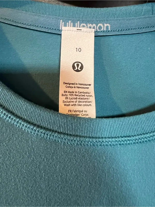 Lululemon It's Rulu Run Long Sleeve Shirt 10 Fitness Yoga Activewear Athleisure - Image 6