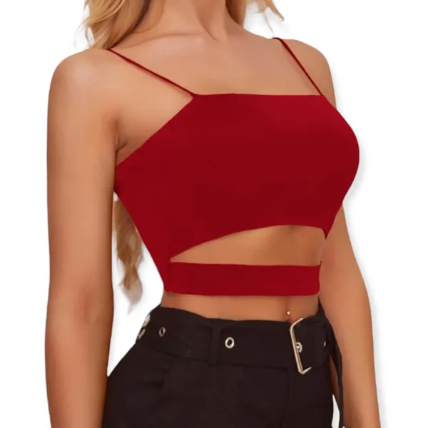 SheIn Cropped Cut Out Cami Top - Image 4