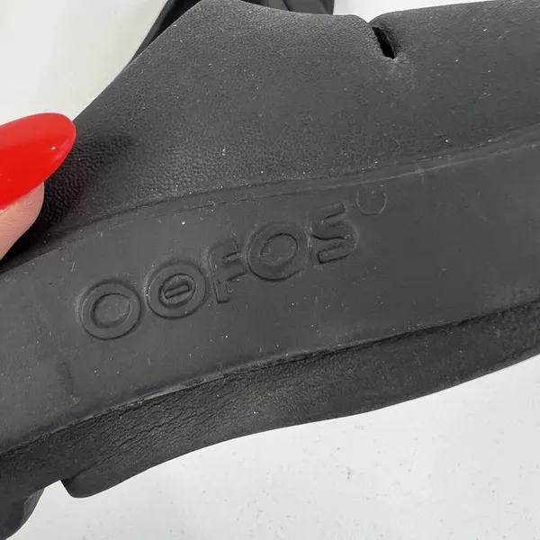 Oofos OOahh Black Unisex EU 39 Men 6 Women 8 Recovery Comfort Lightweight Slides - Image 11
