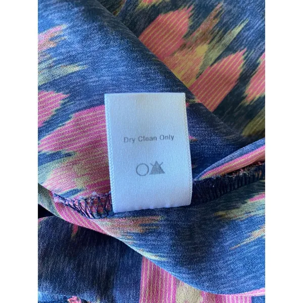 ASTR The Label Multicolor Long Sleeve Cropped Ikat Blouse Top Womens Medium - Image 7