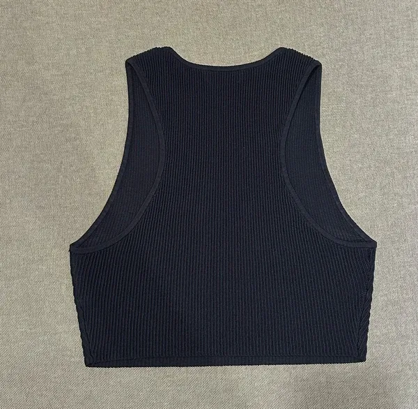 Aritzia Babaton Navy Sculpt Knit Racer Top - Image 4