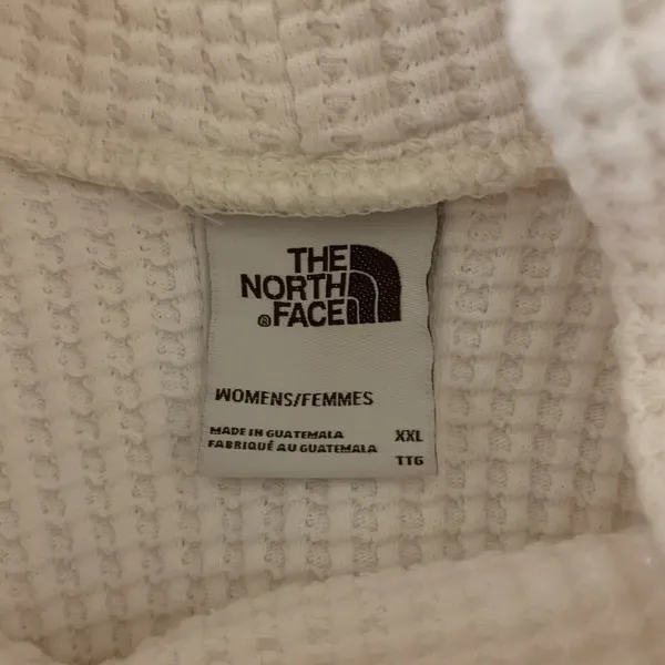 The North Face White Waffle Knit Turtleneck Pullover Cozy Women‎ XXL - Image 3