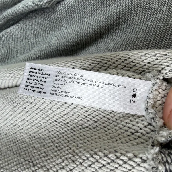 Eileen Fisher‎ Organic Cotton Marled Knit Sweater Small Grey Minimalist Capsule - Image 6