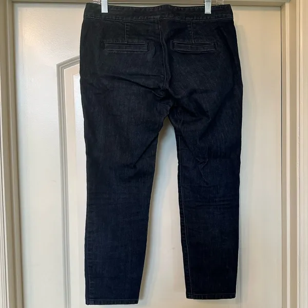 Ann Taylor LOFT - Modern Crop Jeans with Zipper Side Pockets - ADORABLE! - Image 5
