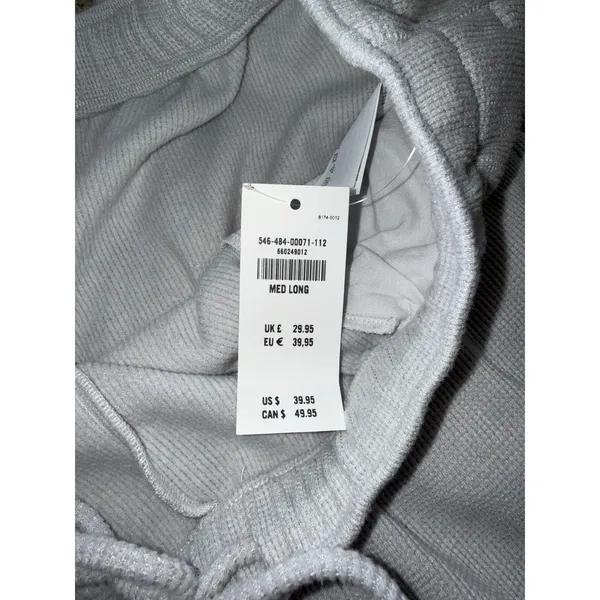 Hollister - Gilly Hicks Cozy Waffle Baggy Joggers - Light Heather Gray, Medium L - Image 3