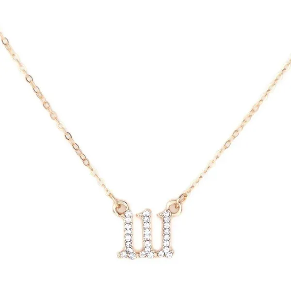 Dainty Gold Chain Angel Number Necklace - Image 8