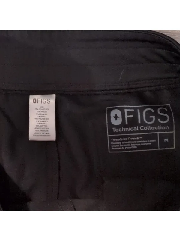 Figs Black Jogger Pants Size Medium - Image 4