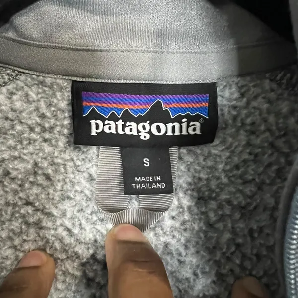 Patagonia Women's Gray Fleece Quarter Zip Pullover Better Sweater - Sz Small - Image 5