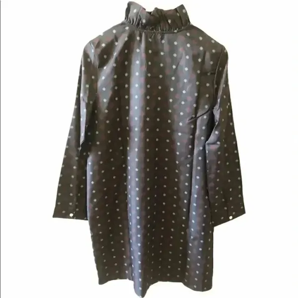 MUD PIE Whitney Long Longline Flowy Office Sleeve Ruffle Womens Dress SZ M - Image 2