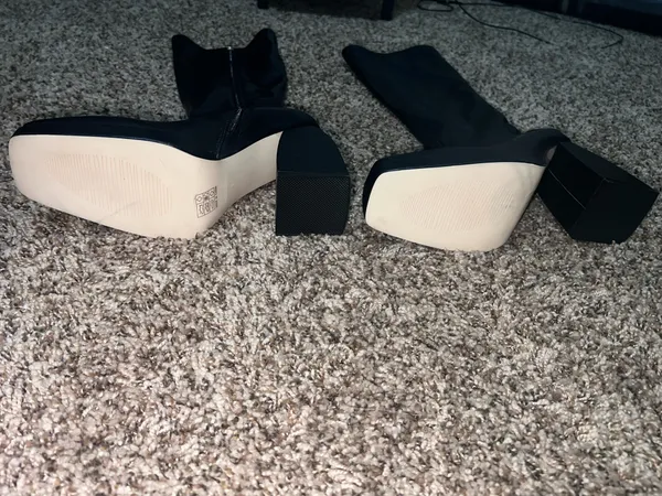 Princess Polly Black Boots Zayas Knee-High - Image 3