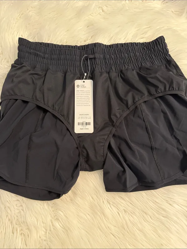 CRZ YOGA Black Women's Athletic Shorts with Elastic Waist size XL brand new - Image 6