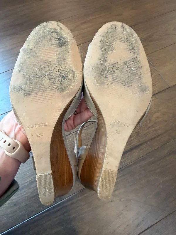 Nine West Wedge Ankle-Strap Sandals in Taupe - C16-026 - Image 3