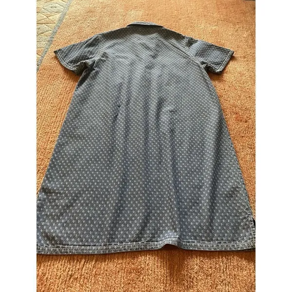 Erika Collection Blue Denim Mini Short Sleeve Cotton Women’s Dress Size M - Image 7