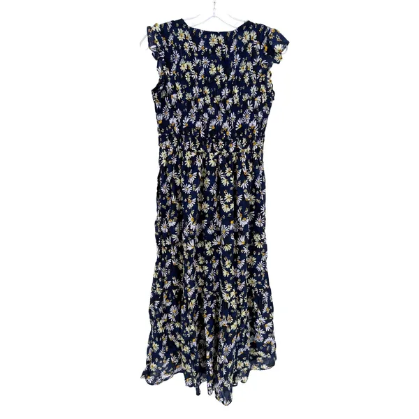 Anthropologie Daisy Midi Dress Women XS Navy Tiered Boho Romantic Cottagecore - Image 6