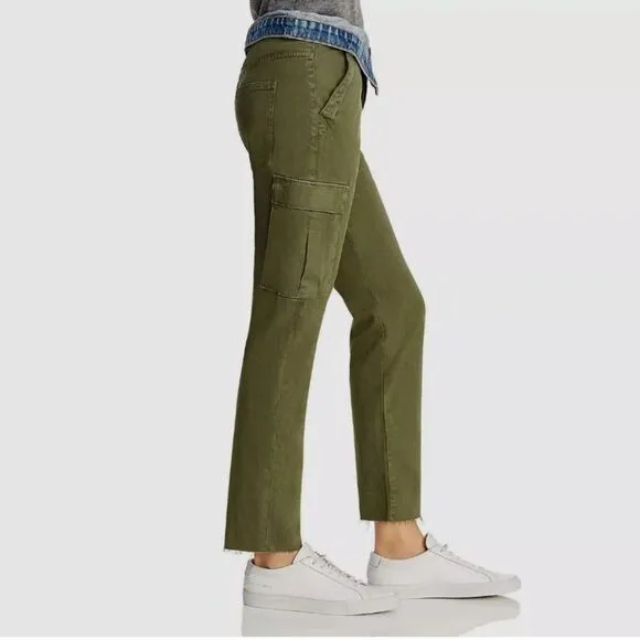 Hudson -1169 Women's Green‎ Cargo High Rise Denim Waist Trousers Pants Size 25 - Image 7