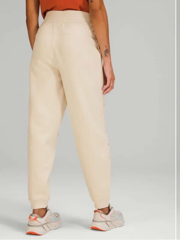 Lululemon 4 Braided Detail High Rise Jogger Casual Cream‎ White Opal Sweatpants - Image 13
