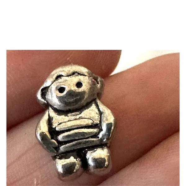 Silver tone boy charm - Image 5