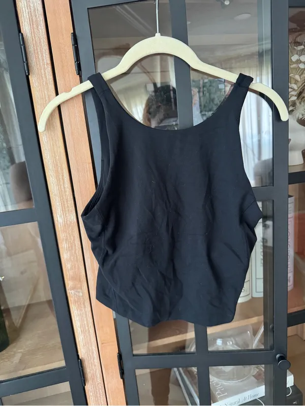 Lululemon Align High Neck Tank Top Black long line sports bra workout nulu - Image 8