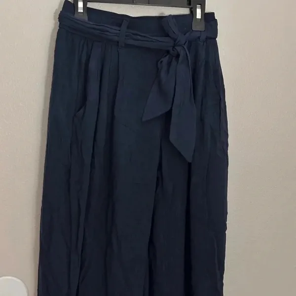 Hollister Co. Ultra High Rise Culottes‎ Pants Navy Size XS Women - Image 3
