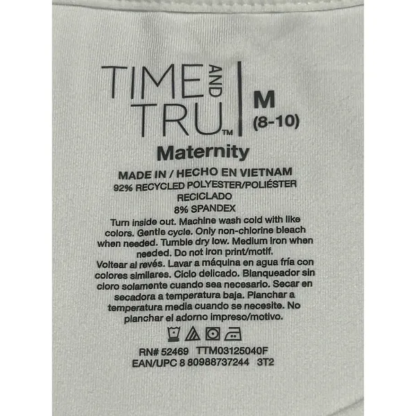 NWT Time and Tru Mama Bear Patriotic Maternity T-Shirt White Medium 4th of July - Image 11