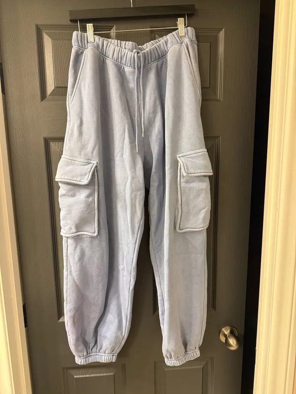 Abercrombie Cargo Joggers High-Waisted sweatpants L - Image 2