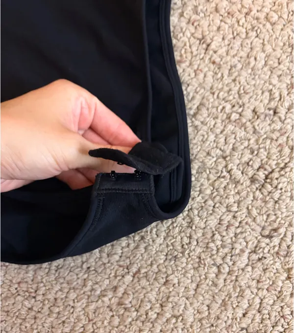 Square neck black bodysuit  - Image 3