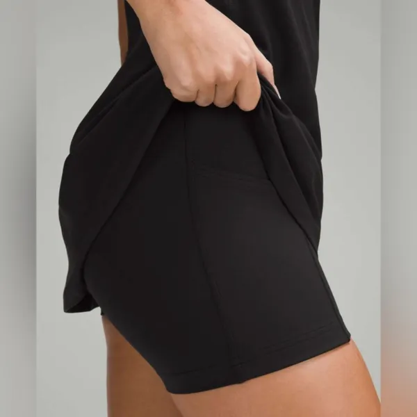 Lululemon NWT Align Cami Strap Black Dress Shorts Underneath Size 0 - Image 2