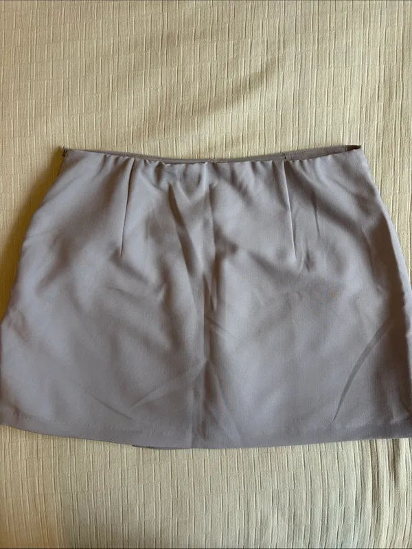 Abercrombie Light Gray Mini Skort - Image 6