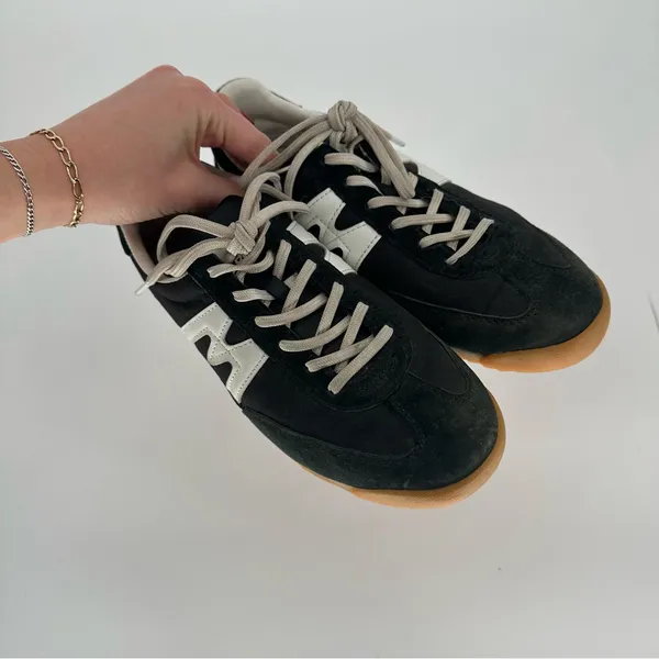 Karhu Mestari Champion Classic Sneakers Low-Tops Retro Black and White Womens 5 - Image 5