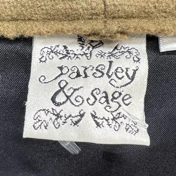 Parsley & Sage Sweater Jacket Womens S Black Multi Wool Patchwork Artful Cottage - Image 14