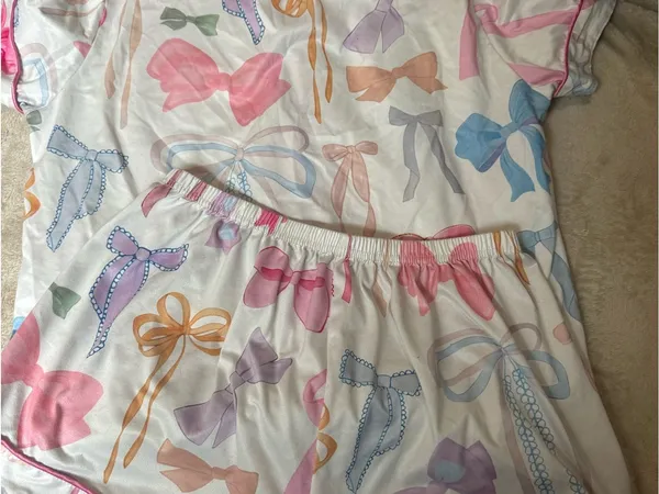 Women’s Pajama Set White Size M - Image 3