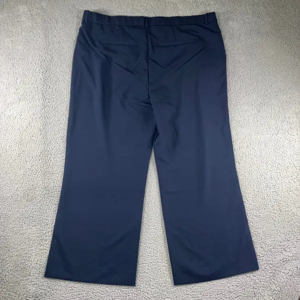 Abercrombie & Fitch Sloane Tailored Pant Women 37 Regular Navy Ultra High Wide‎ - Image 3