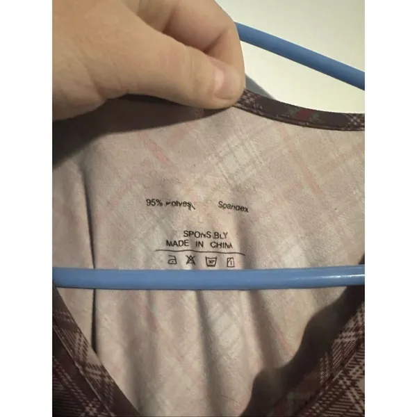 Super Cute Dresses Ringger plaid Tyrian Tyne plum dress - Image 4