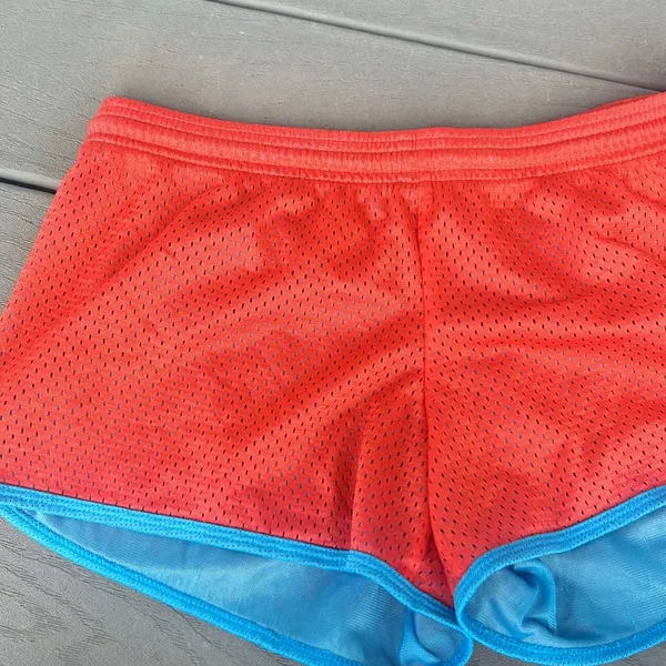 Reebok Y2K Red Blue Mesh Running Shorts‎ Size Small - Image 4