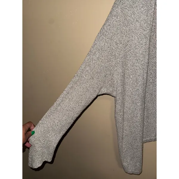 Brandy Melville Grey Marled Open Front Oversized Cardigan Sweater One Size Layer - Image 2