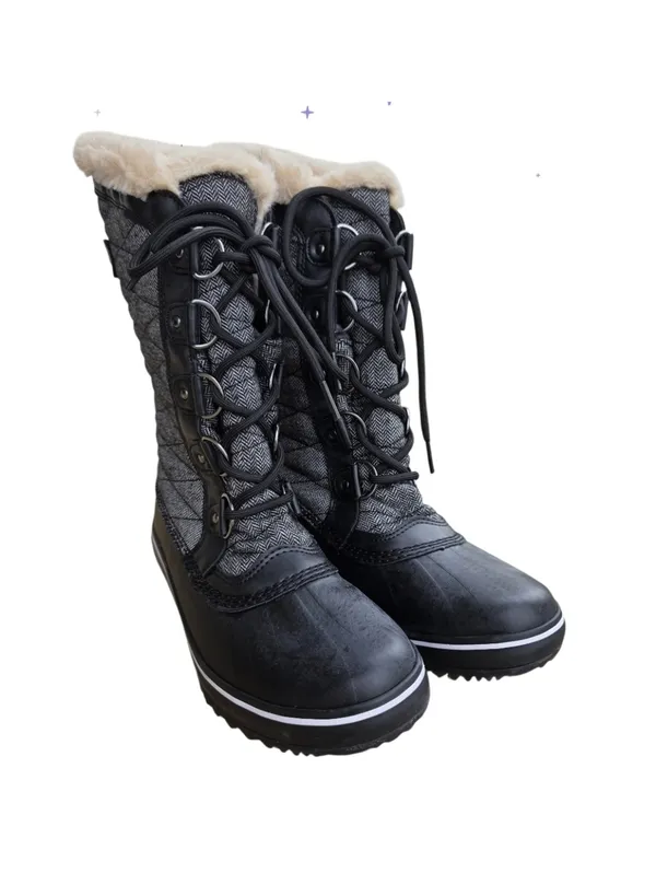 Jambu Womens Chilly Tall Boot Size 7 M Black Waterproof Cold Winter Warm Rain - Image 6