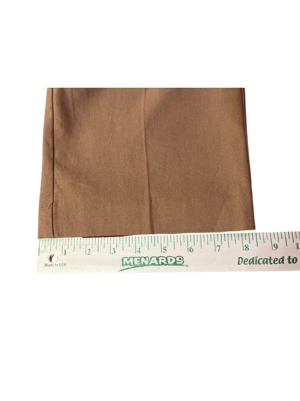 LOFT Riviera Slim Mid Rise Camel Cotton Linen Pants Womens 14 NEW - Image 10