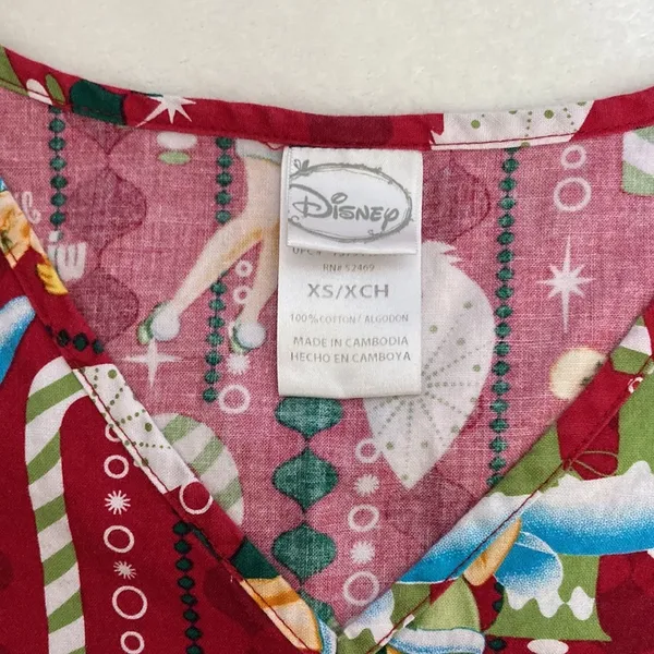 Disney Tinkerbell Women’s Scrub Top Size XS - Image 6