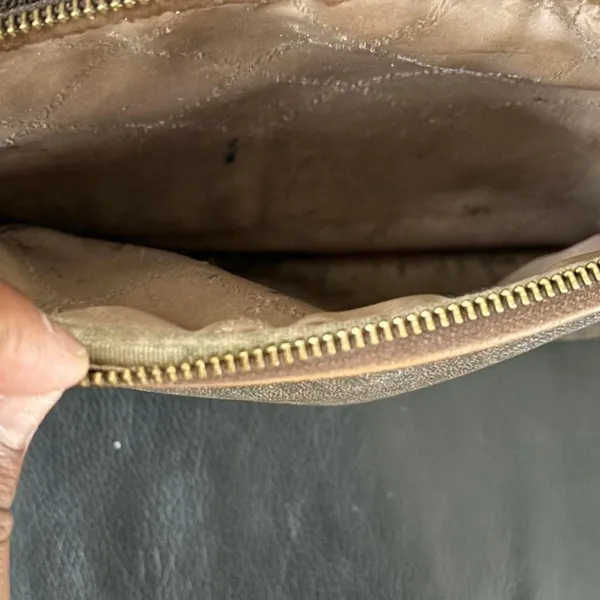 Michael‎ Kors brown monogram backpack purse with gold hardware - Image 2