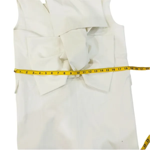 Zara Short waistcoat dress with lapel collar with voluminous back bow NEW - Image 14