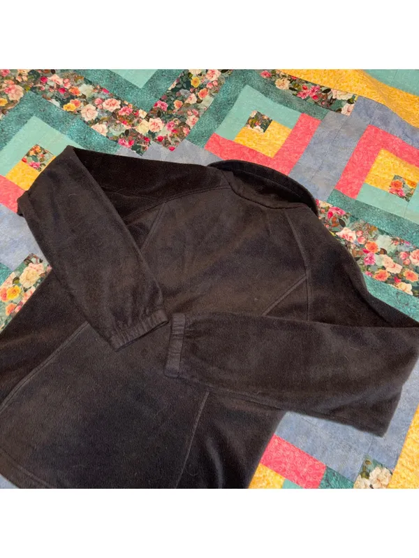 Columbia Women's Medium Black Outdoor Fleece Jacket Cozy Warm Full Zip - Image 4