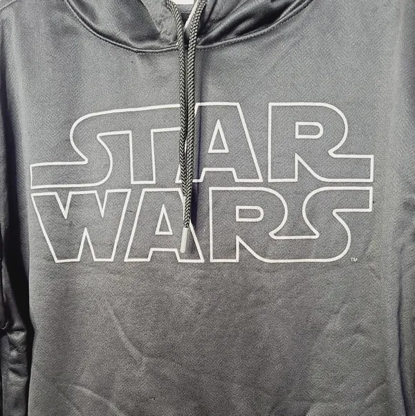 Star Wars hooded black sweatshirt hoodie sz Medium - Image 2