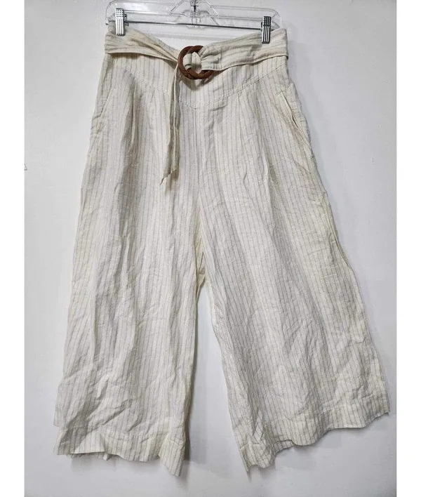 NWT Anthropologie Palm Beach Belted Pants Size 8. A42 - Image 8