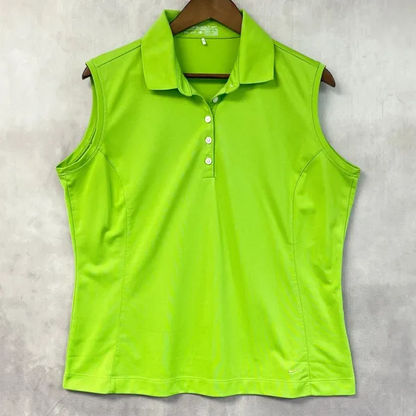 Nike Womens Golf Dri Fit Sleeveless Polo Size XL Sporty Preppy Active Tennis - Image 16